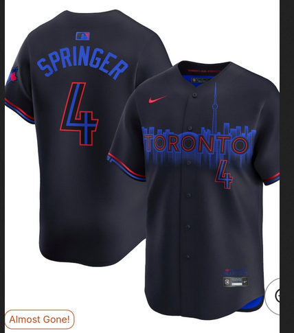 Custom Men Toronto Blue Jays blue Nike MLB Limited Jersey->customized mlb jersey->Custom Jersey